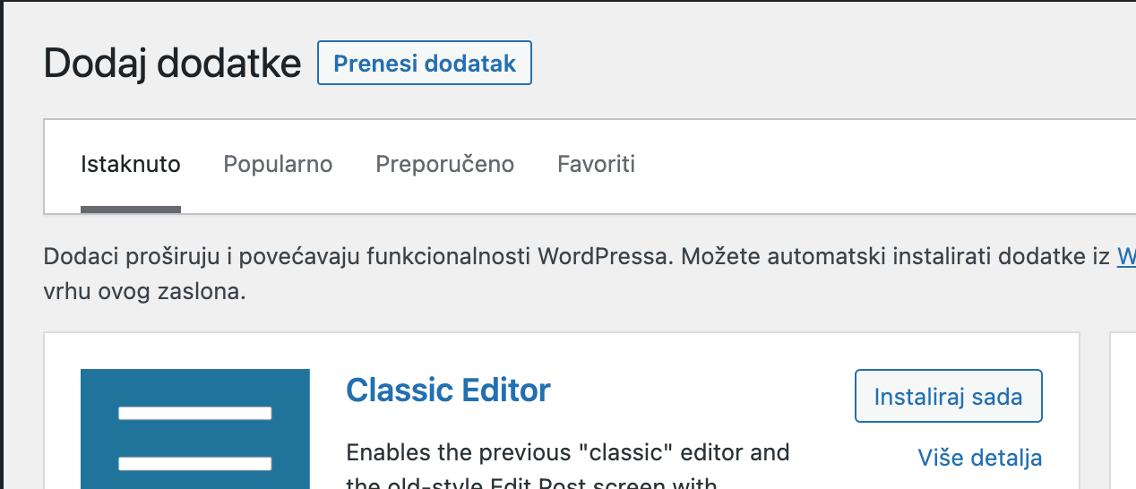 Dodaj podatke - Prenesi dodatak - Arges ERP Wordpress plugin