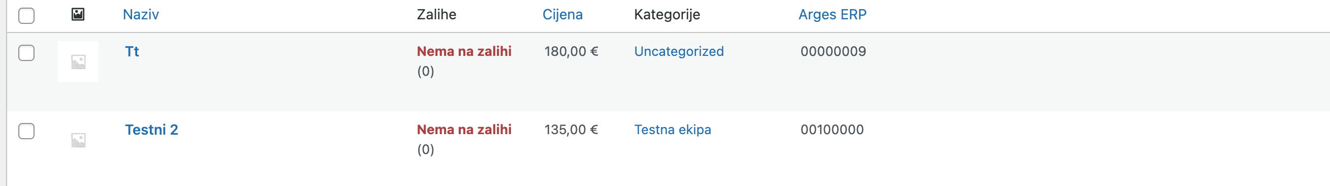Nekategorizirani proizvodi - Arges ERP Wordpress plugin