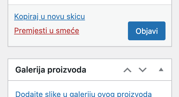 Objavi proizvod - Arges ERP Wordpress plugin