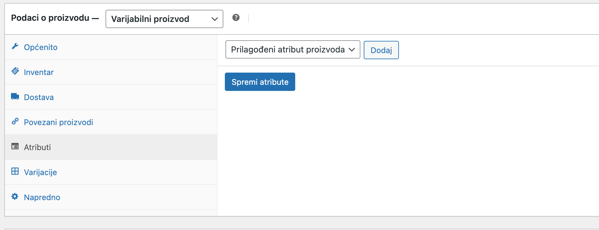 Varijabilni proizvod - Arges ERP Wordpress plugin