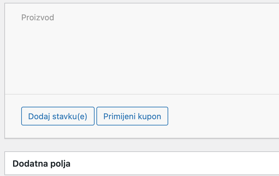 Dodaj stavku/e - Arges ERP Wordpress plugin