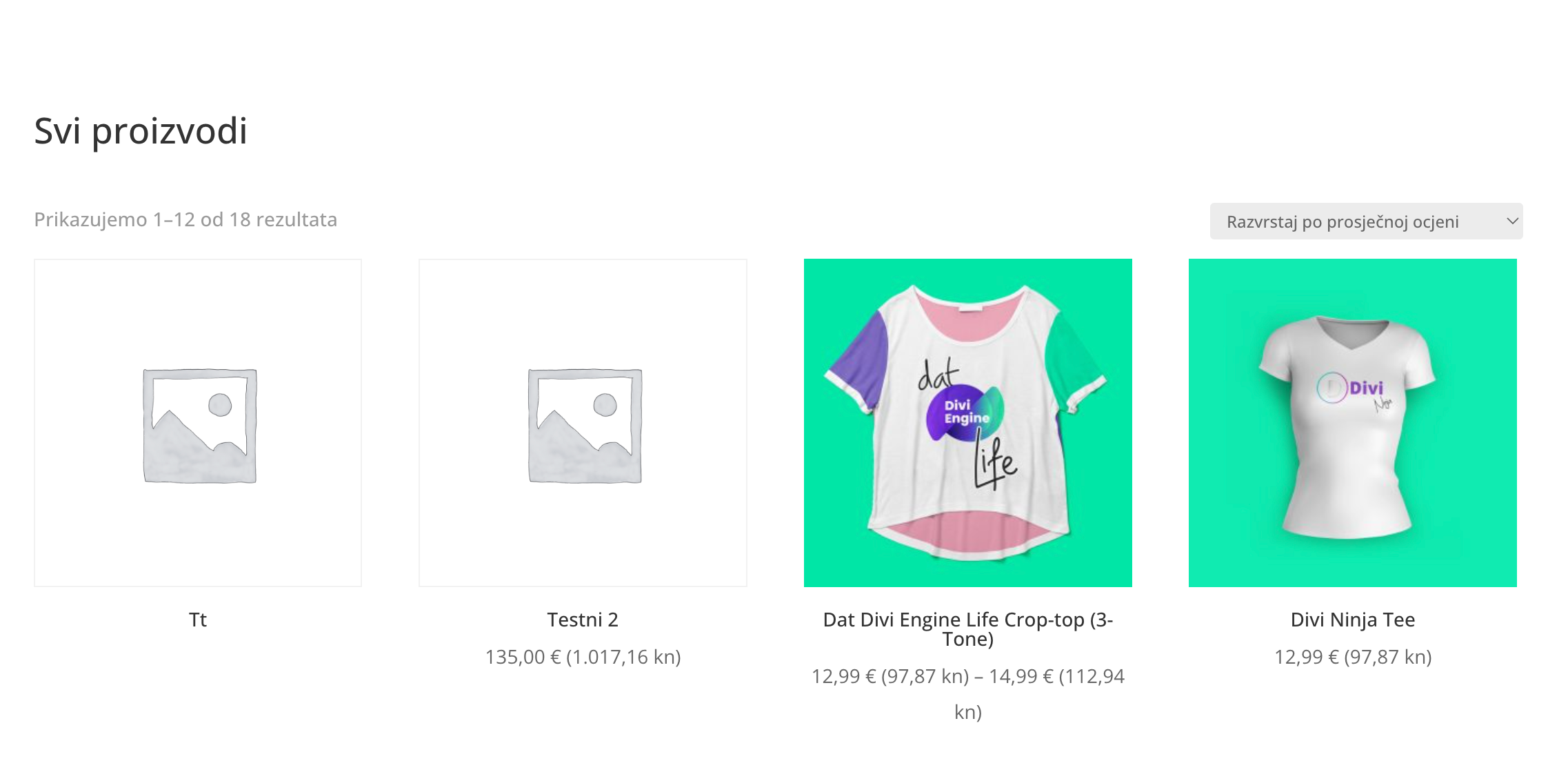 Popis proizvoda na web stranici - Arges ERP Wordpress plugin